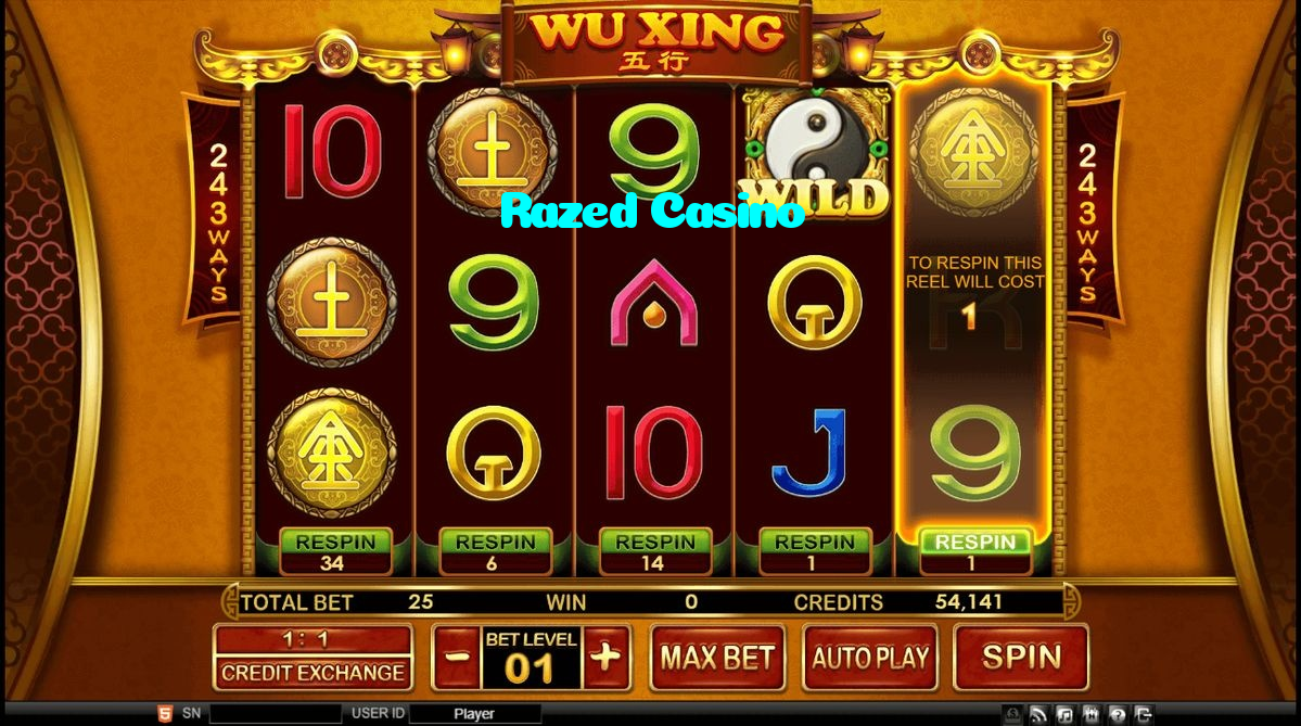 Razed Casino casino presented on mobile device in Pakistan with slots and live games