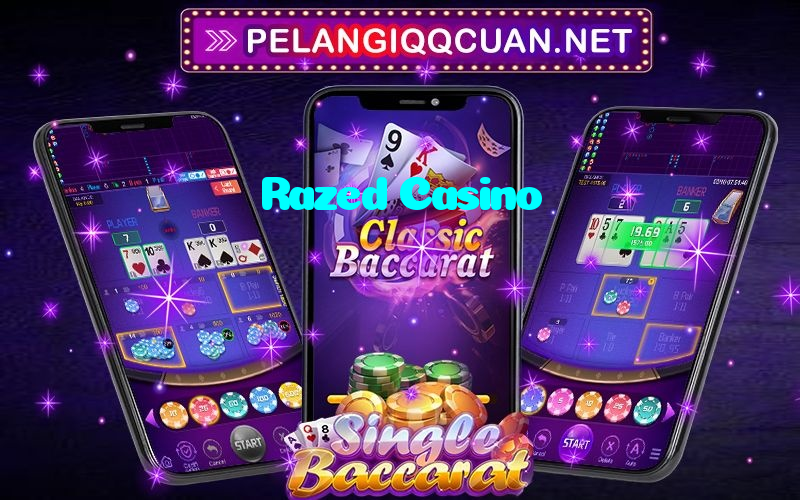 Razed Casino casino presented on mobile device in Pakistan with slots and live games